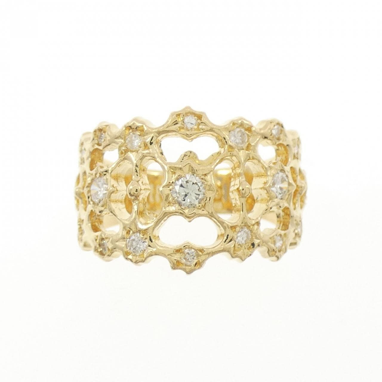 K18YG ダイヤモンド リング 0.38CT