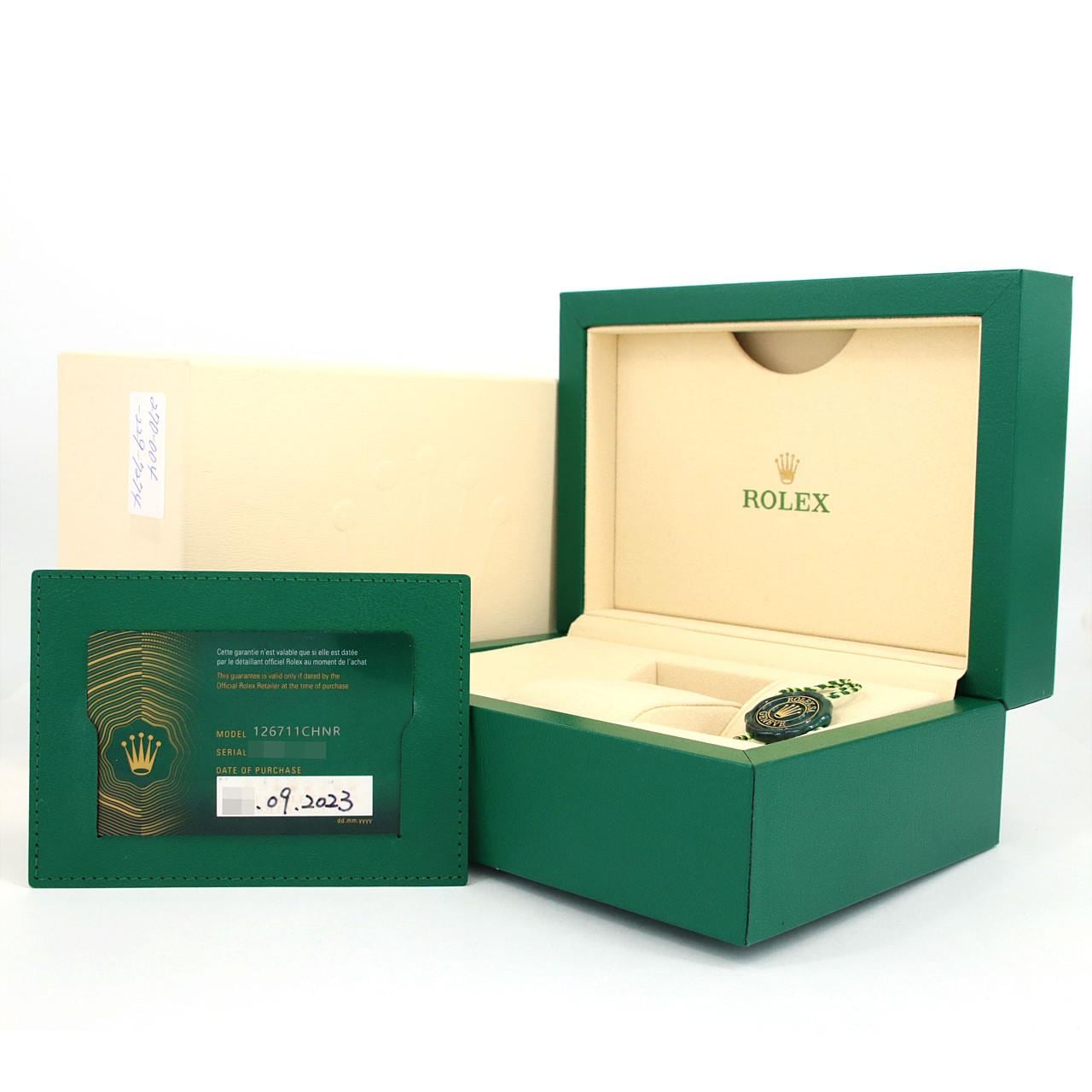 ロレックス GMTマスターⅡ 126711CHNR SSxPG 自動巻 ランダム番