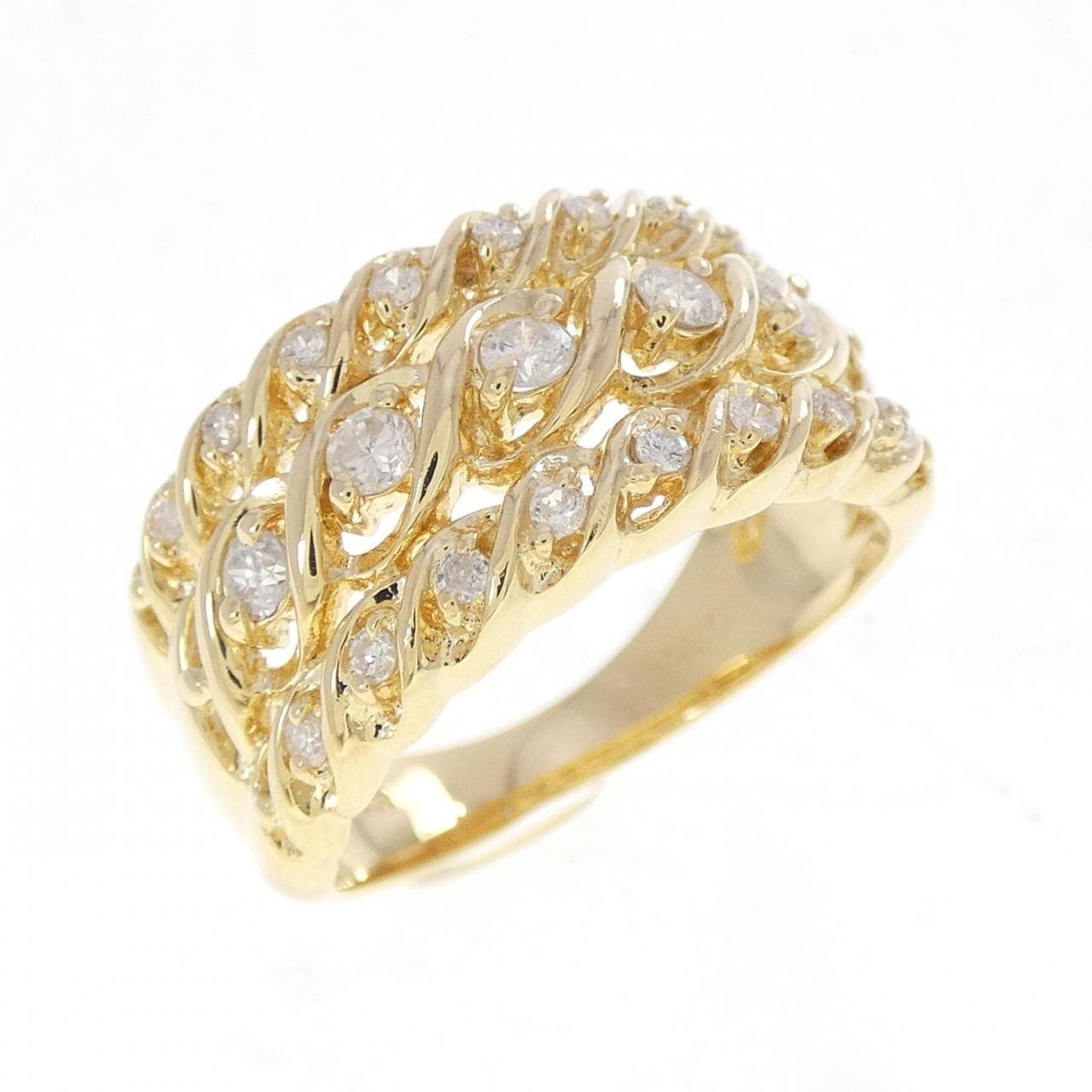 K18YG ダイヤモンド リング 0.35CT