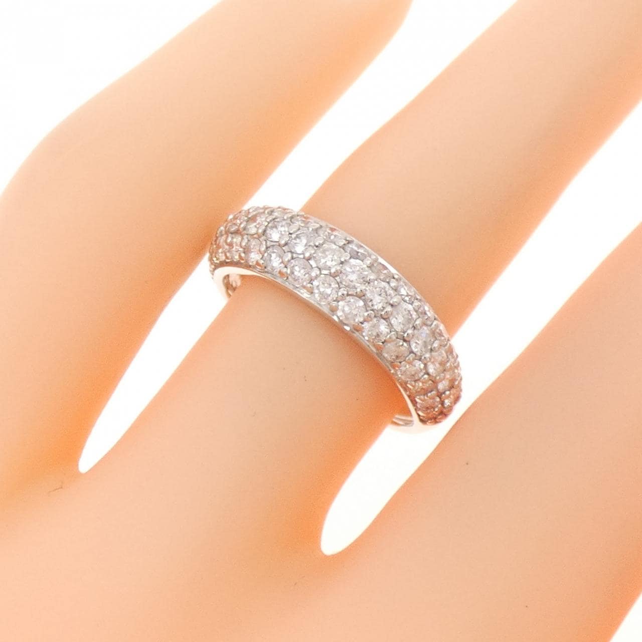 PT900 パヴェ ダイヤモンド リング 1.00CT