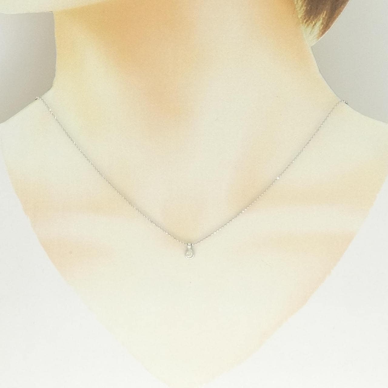 PT900/PT850 ダイヤモンド ネックレス 0.1CT