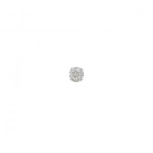 K18WG ダイヤモンド ピアス 0.10CT 片耳