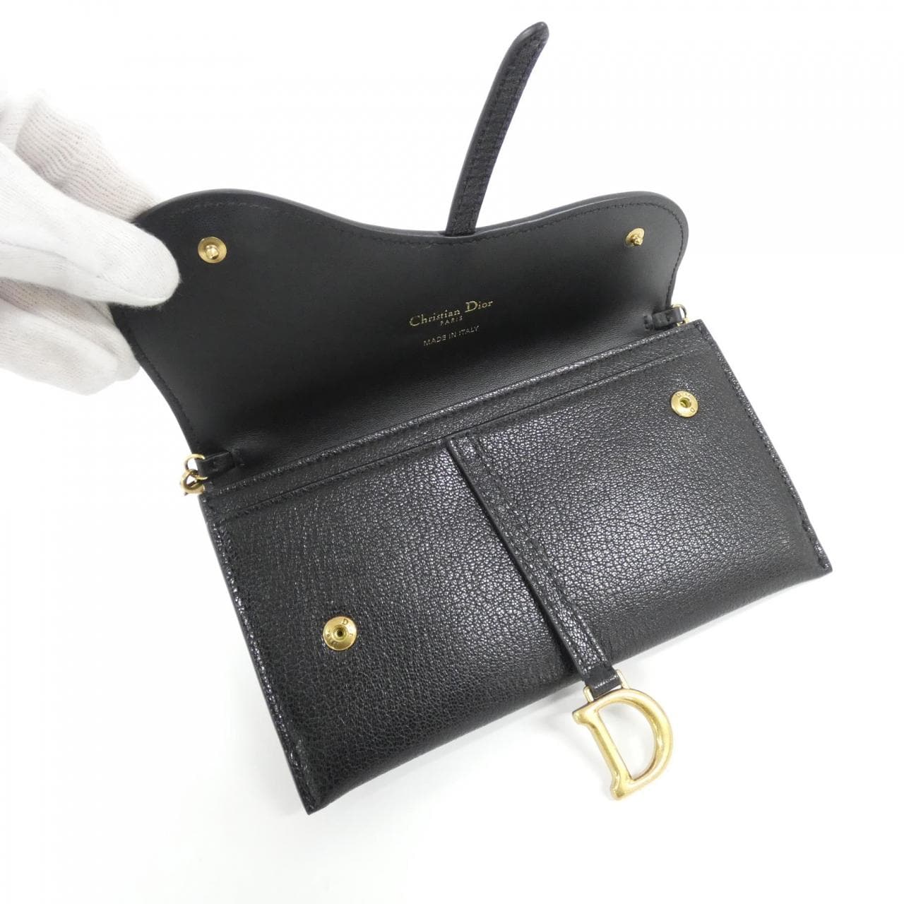 クリスチャンディオール サドル S5614CCEH チェーンウォレット