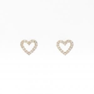 K18YG/K18PG ハート ダイヤモンド ピアス 0.24CT