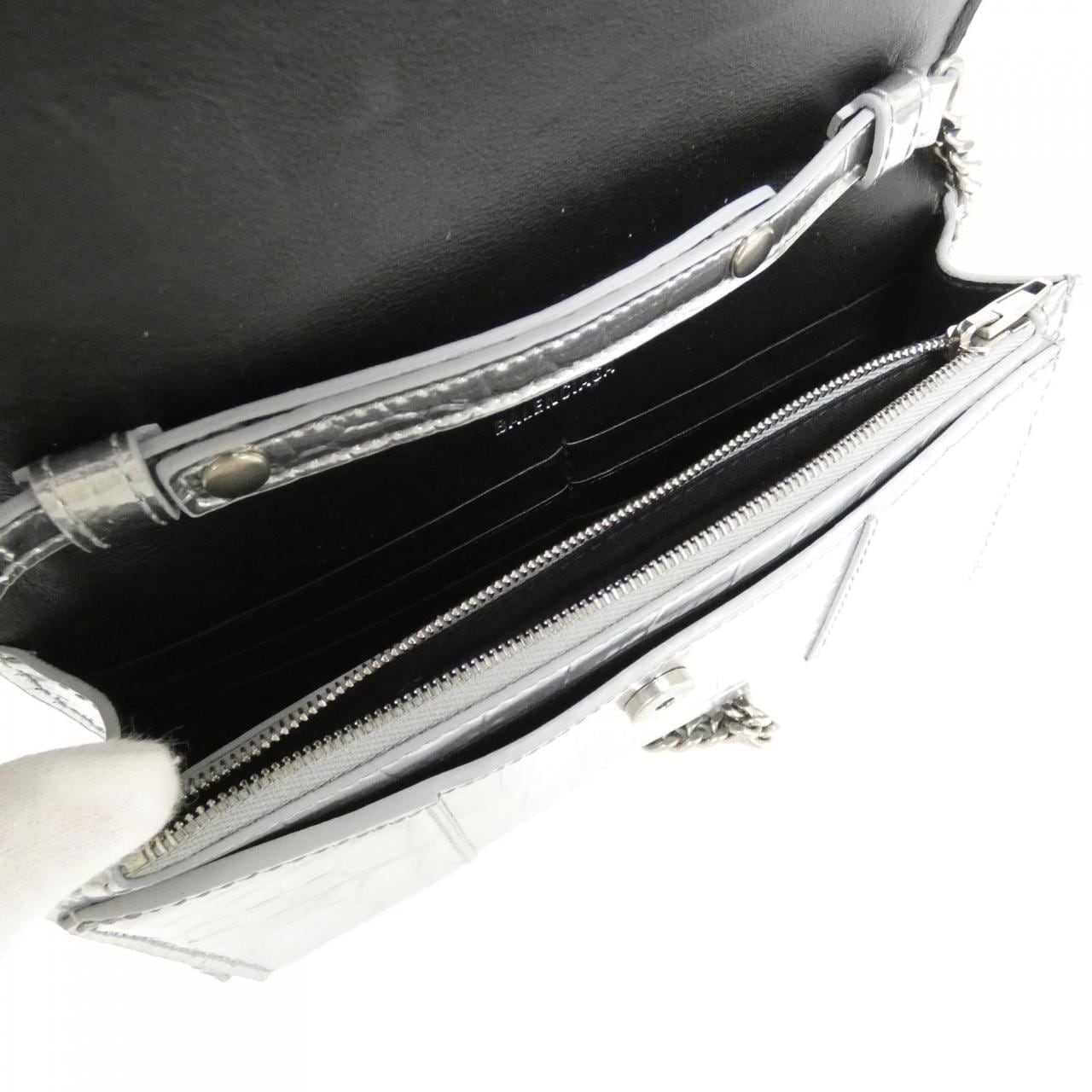 バレンシアガ アワーグラス チェーン ウォレット 656050 1S4CY チェーンウォレット