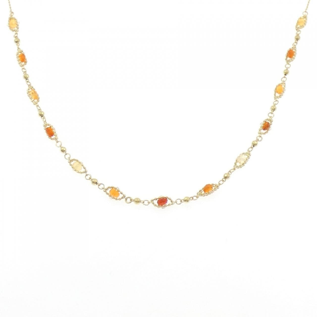 K18YG オパール ネックレス