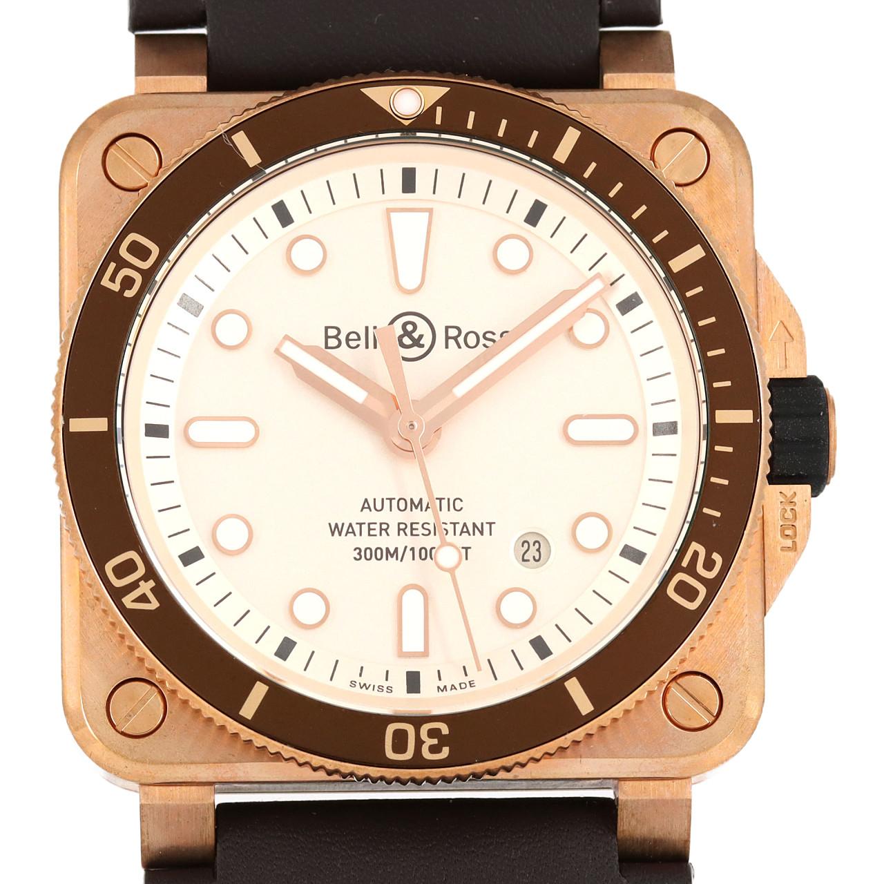 [新品] Bell & Ross BR03-92 Diver White Bronze LIMITED BR0392-D-WH-BR/SCA Bronze自動上弦