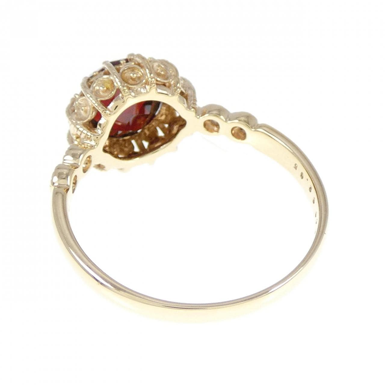 K14YG ガーネット リング 2.05CT