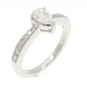 PT950 ダイヤモンド リング 0.500CT J VS2 ペアシェイプ