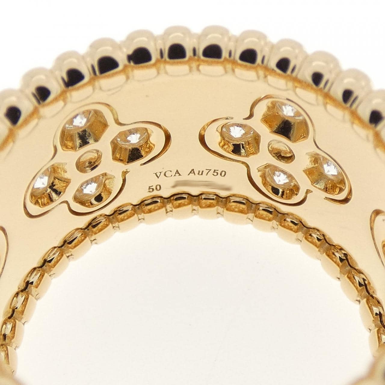 ヴァンクリーフ&アーペル ペルレ クローバーリング スモール リング