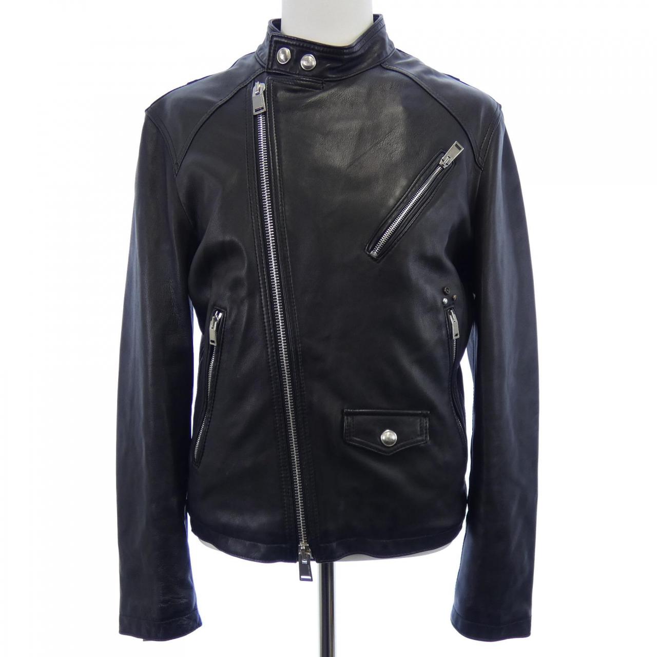 delan レザーライダースジャケット