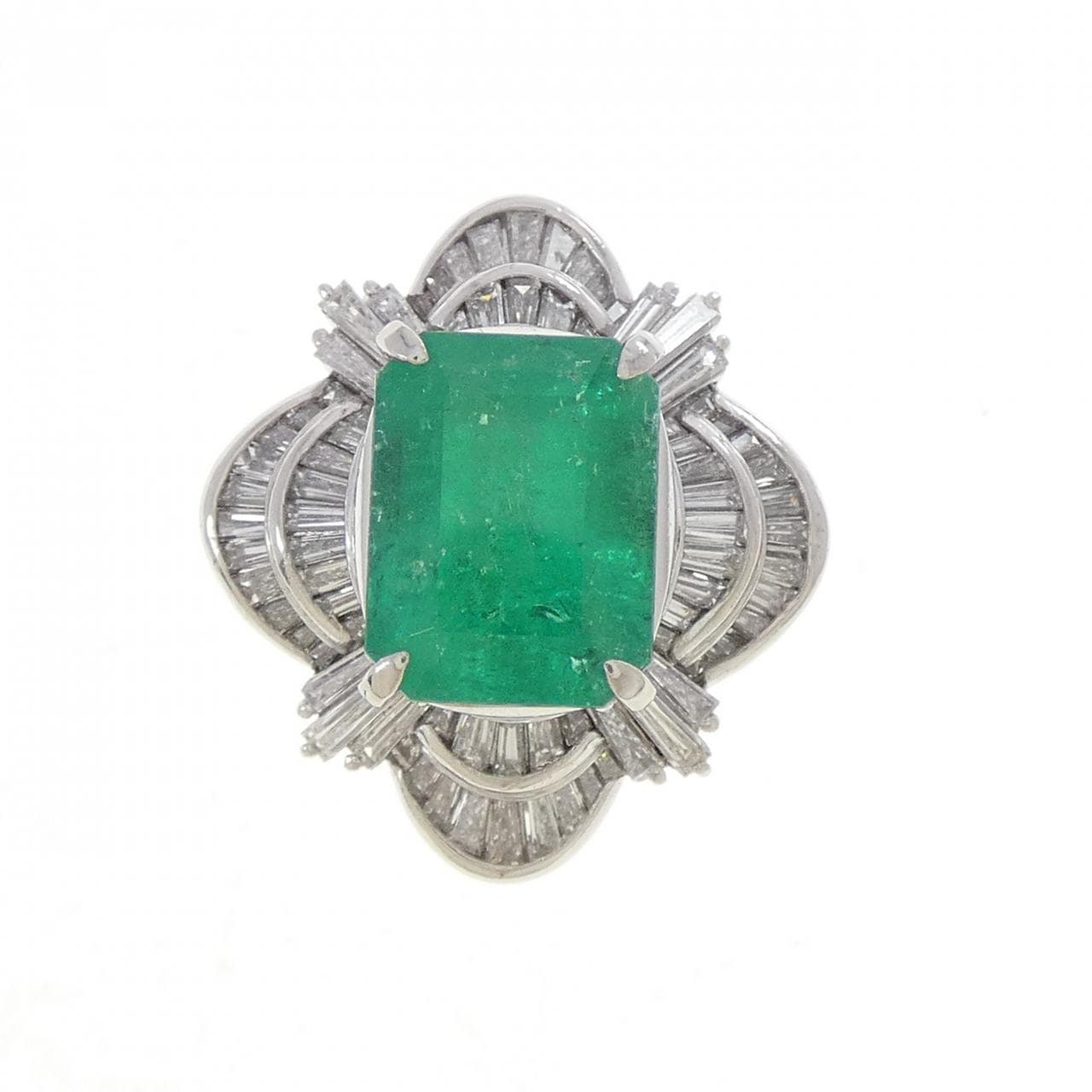 PT900 エメラルド リング 4.39CT
