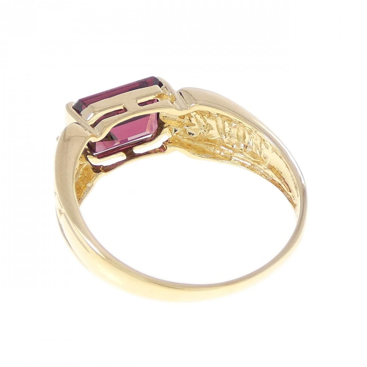 K18YG ガーネット リング 1.50CT