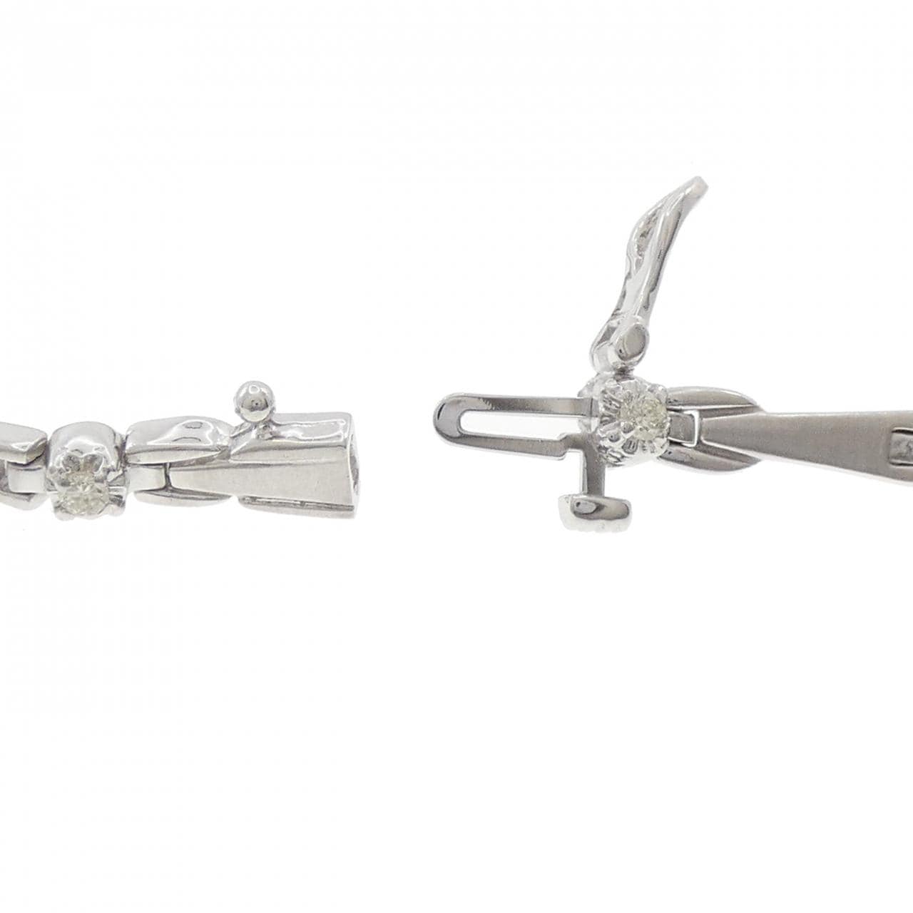 K14WG ダイヤモンド ブレスレット