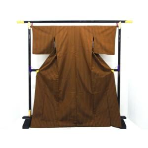 単衣　証紙付【黄八丈】