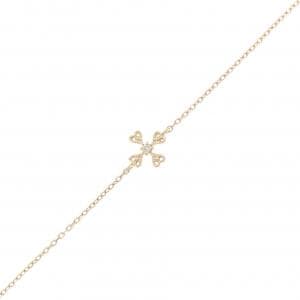 K10YG ハート ダイヤモンド ブレスレット