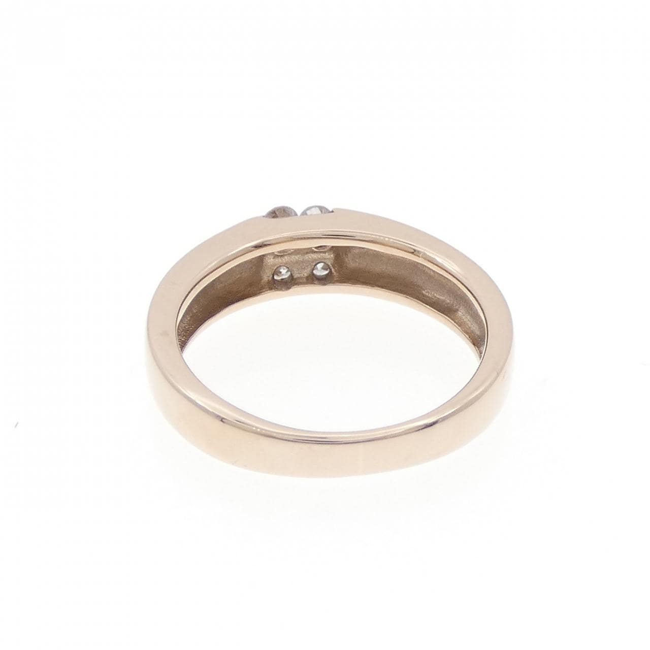 K18PG フラワー ダイヤモンド リング