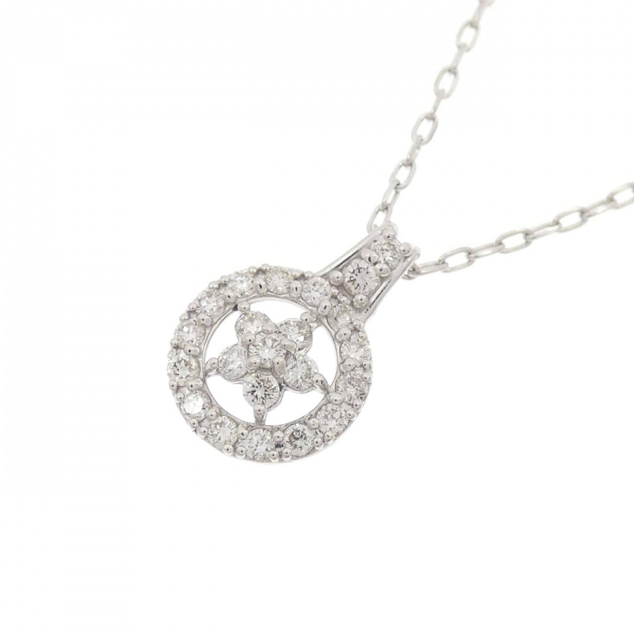 PT950/PT850 スター ダイヤモンド ネックレス 0.20CT