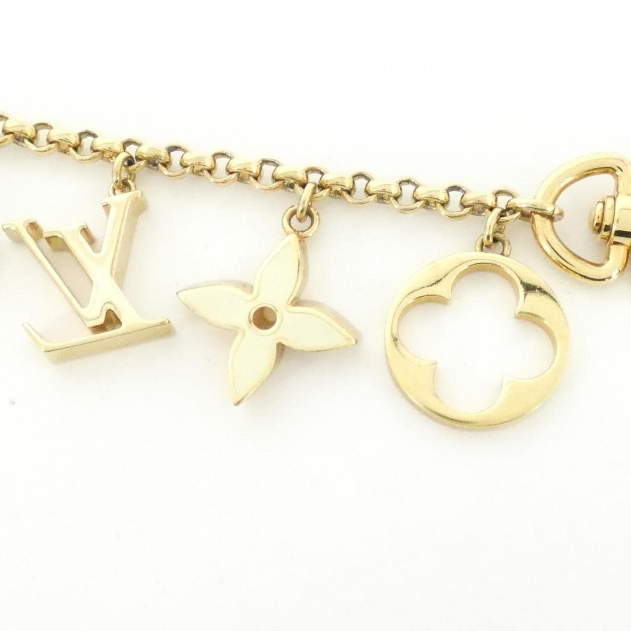 ルイヴィトン バッグチャーム チェーン フルール ドゥ モノグラム M65111 キーリング