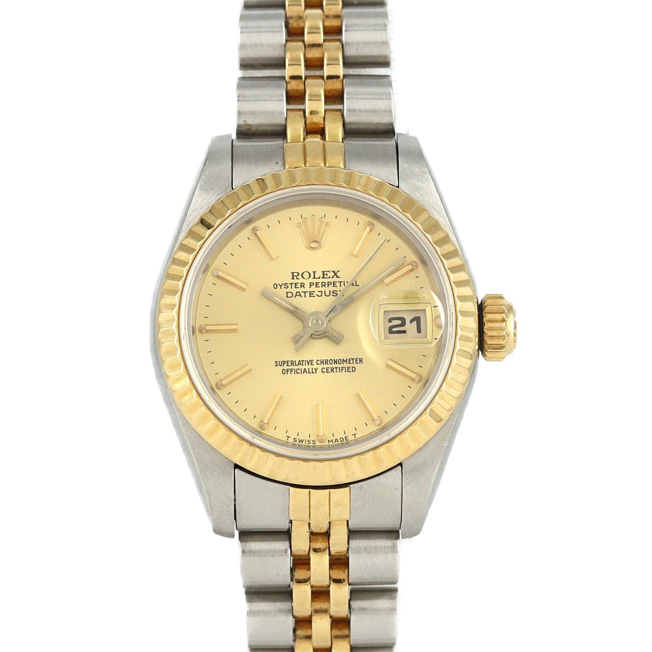 【ノーメンテナンス特価】ロレックス デイトジャスト 69173 SSxYG 自動巻 9番台