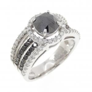 K14WG ダイヤモンド リング 1.08CT