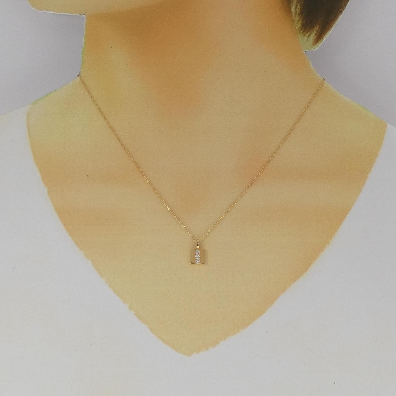 K18YG Diamond necklace