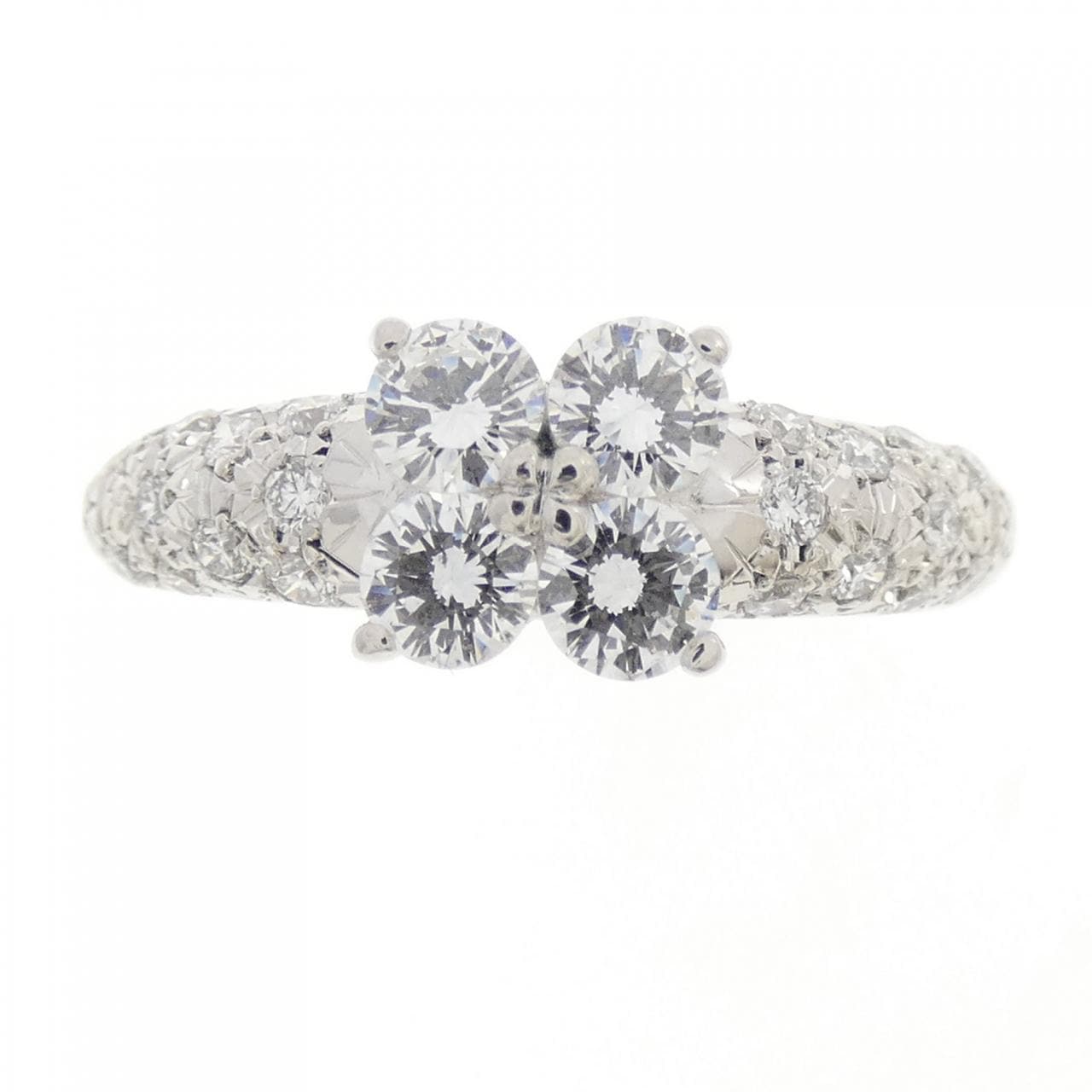 タサキ フラワー ダイヤモンド リング 0.64CT