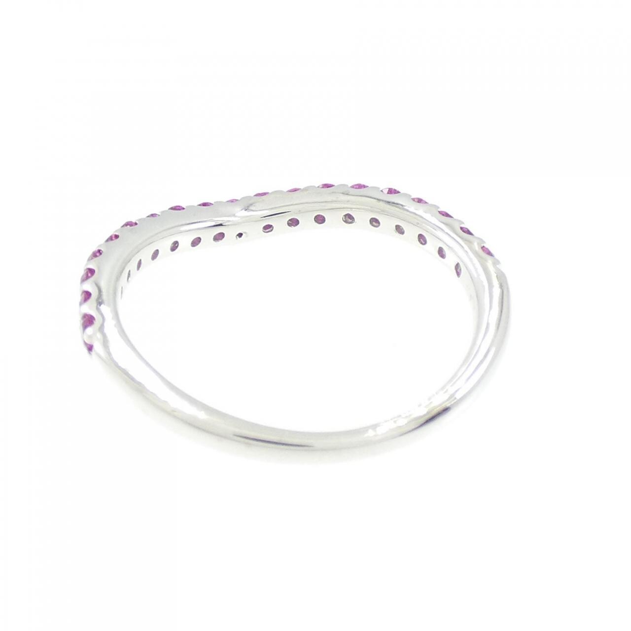 K18WG ルビー リング 0.33CT