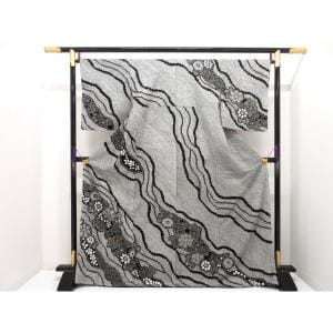 訪問着　総絞り　金彩加工