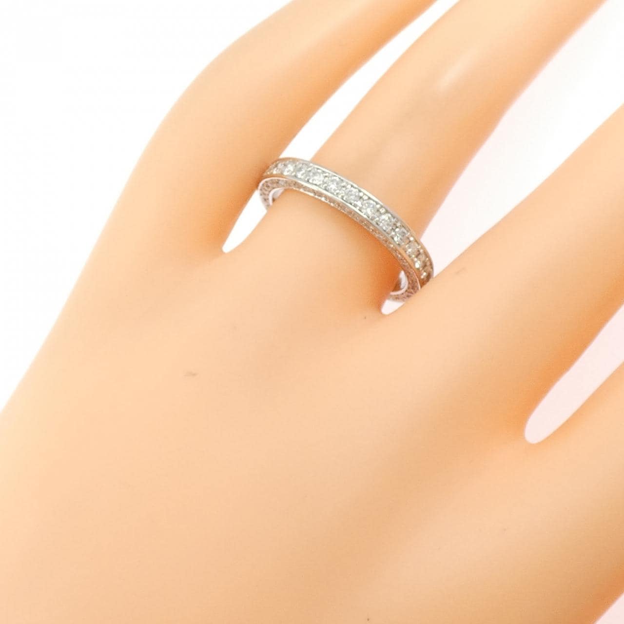 PT950 Full Eternity Diamond Ring 1.03CT