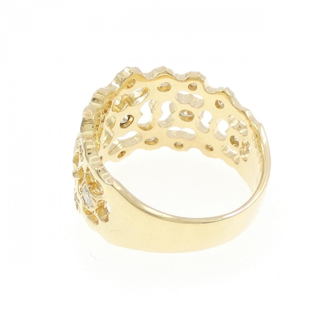 K18YG ダイヤモンド リング 0.38CT