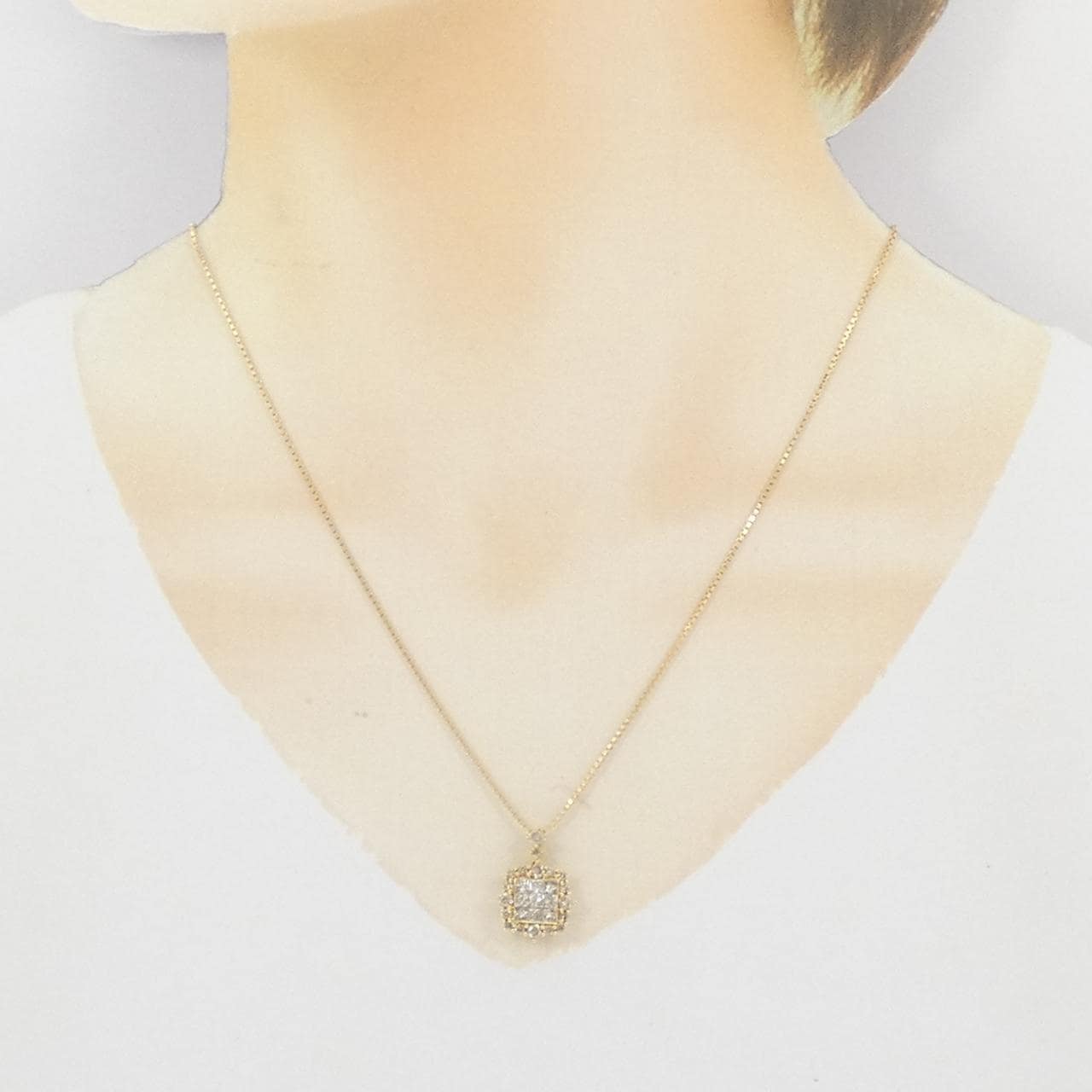 K18YG ダイヤモンド ネックレス 1.00CT