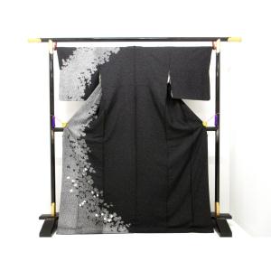 訪問着　銀通し　友禅金彩加工