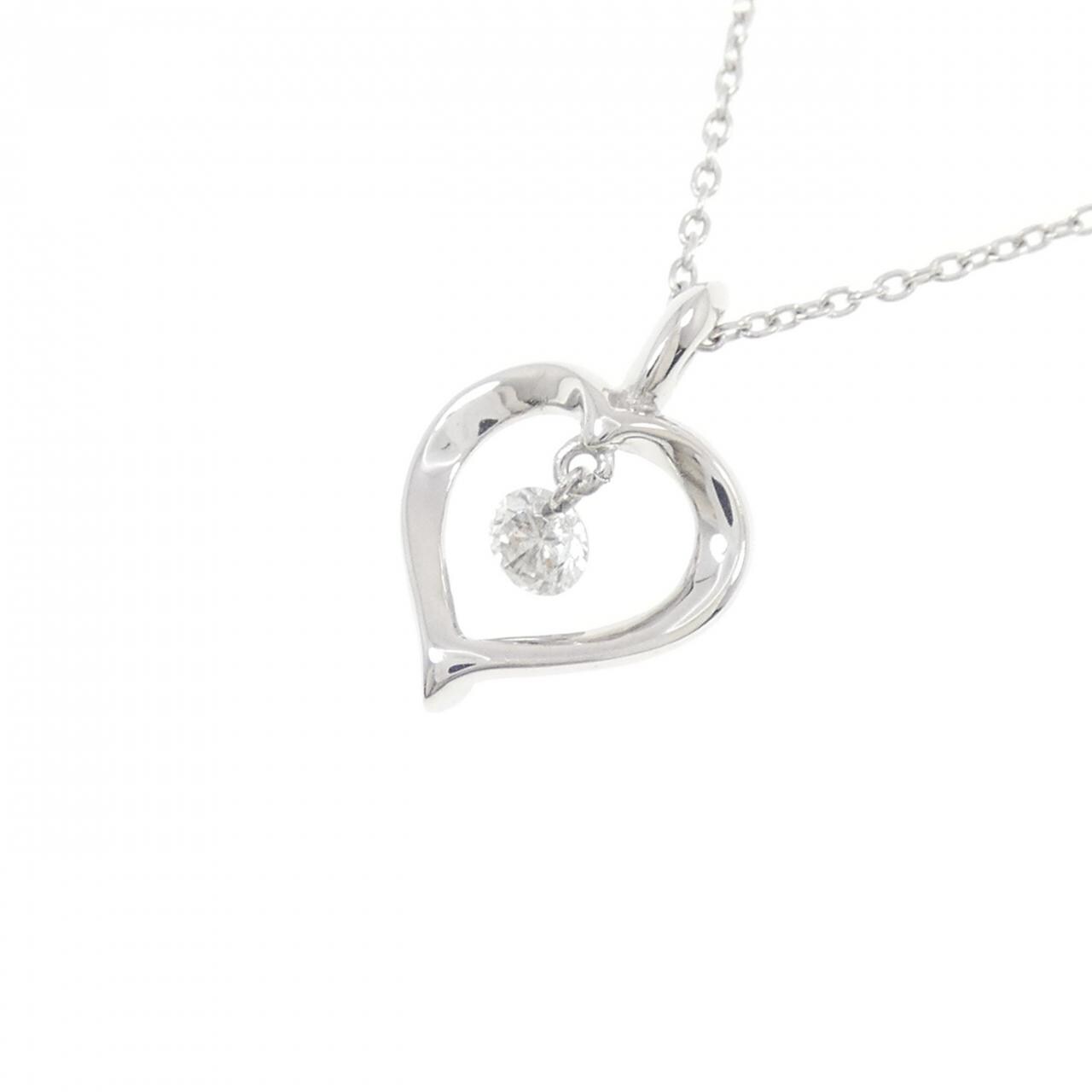 K18WG ダイヤモンド ネックレス 0.10CT