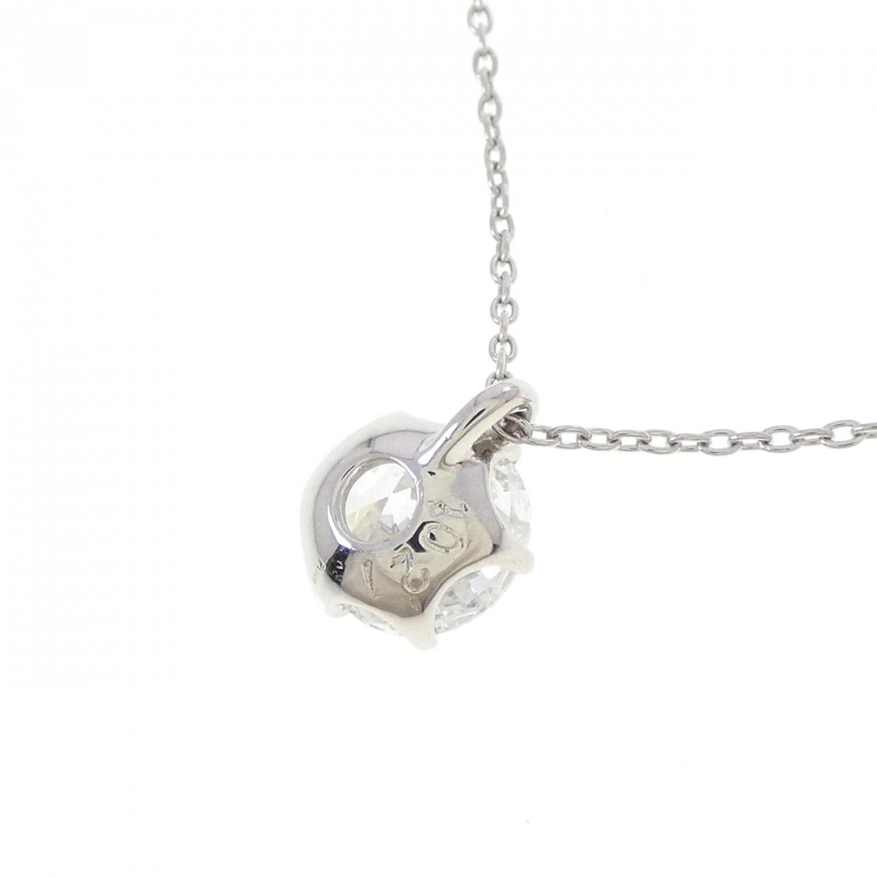 PT900/PT850 ソリティア ダイヤモンド ネックレス 1.021CT