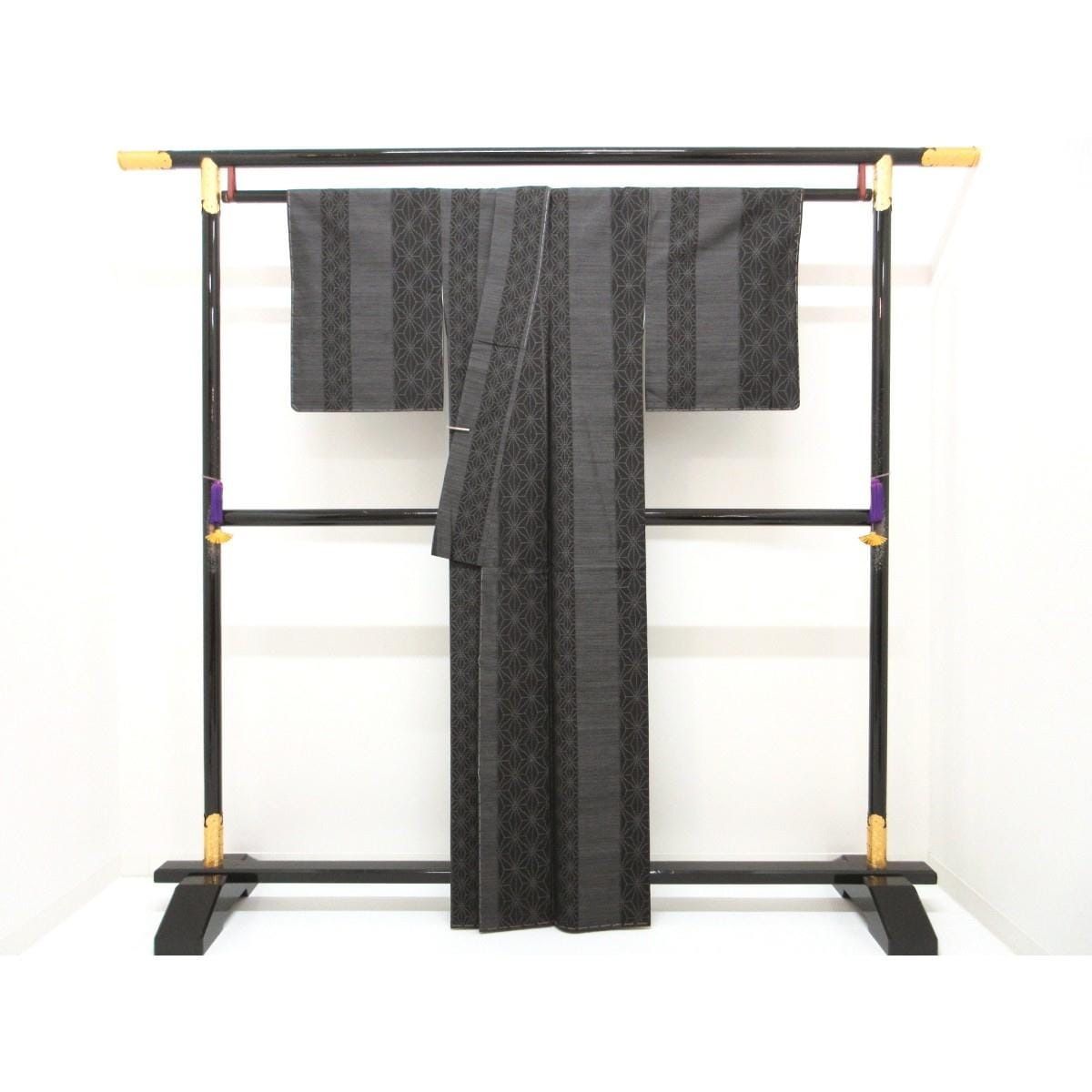 【未使用品】紬　きもの・羽織　２点セット　裄丈Ｓ寸【横双大島紬】