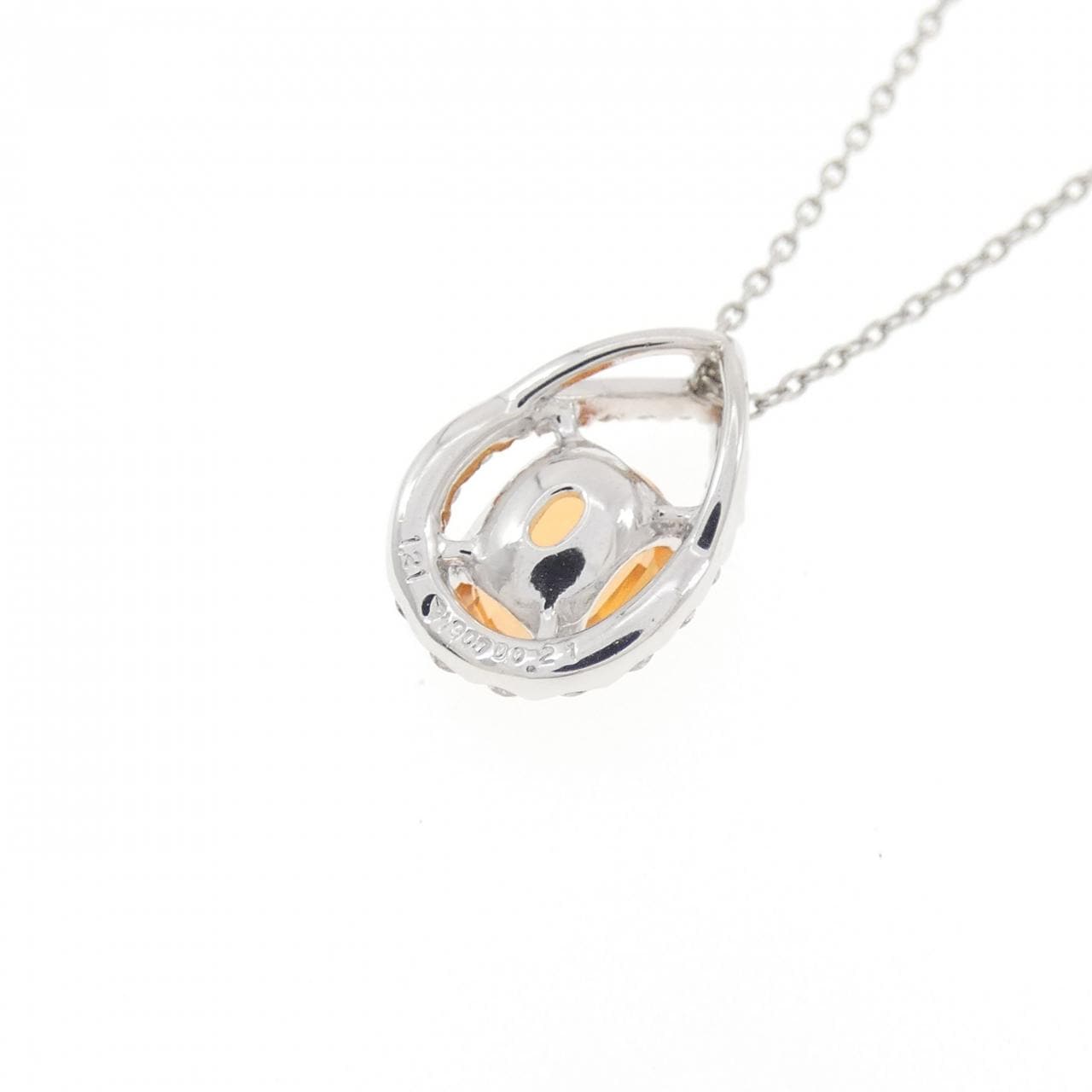PT900/PT850 ガーネット ネックレス 1.21CT