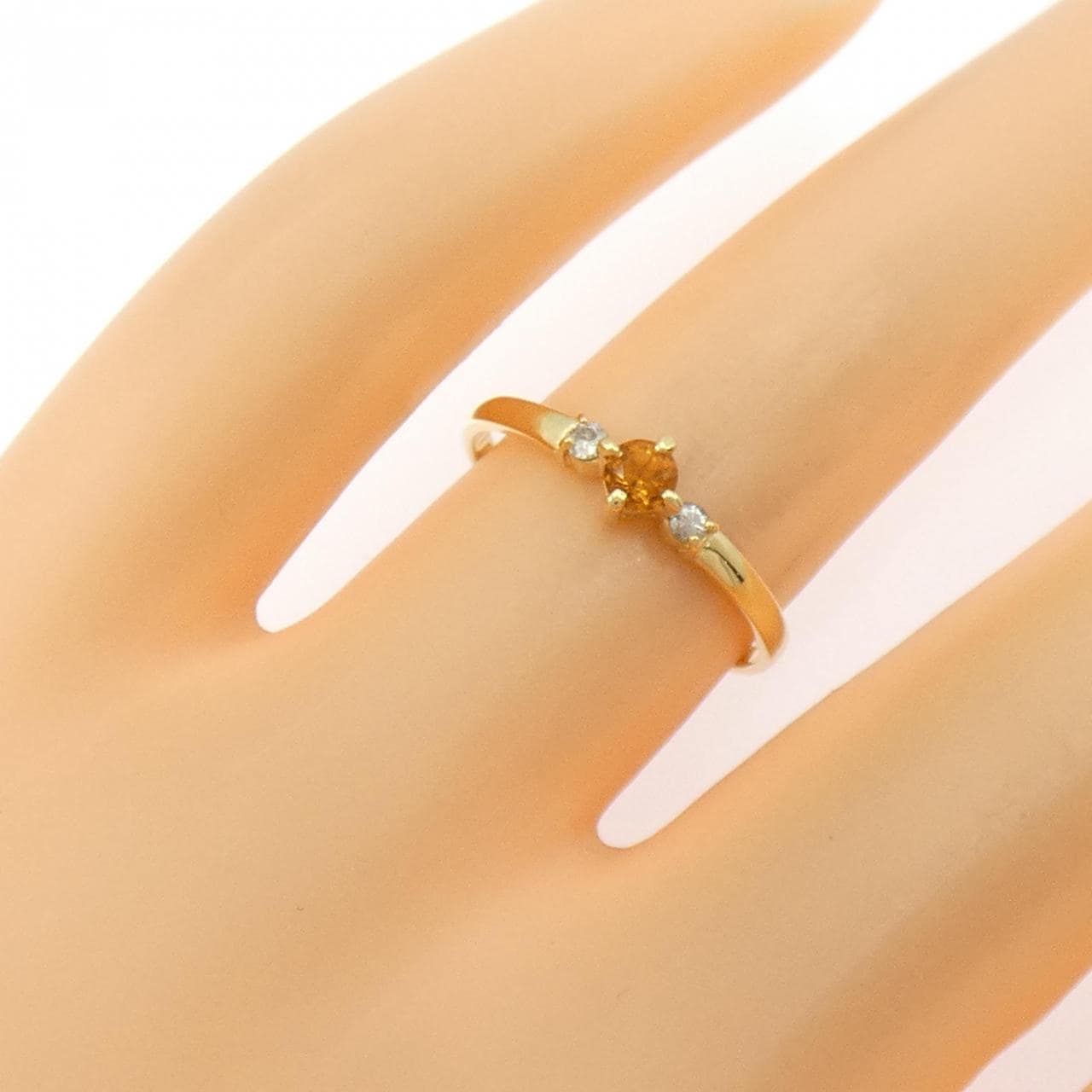 K18YG シトリン リング