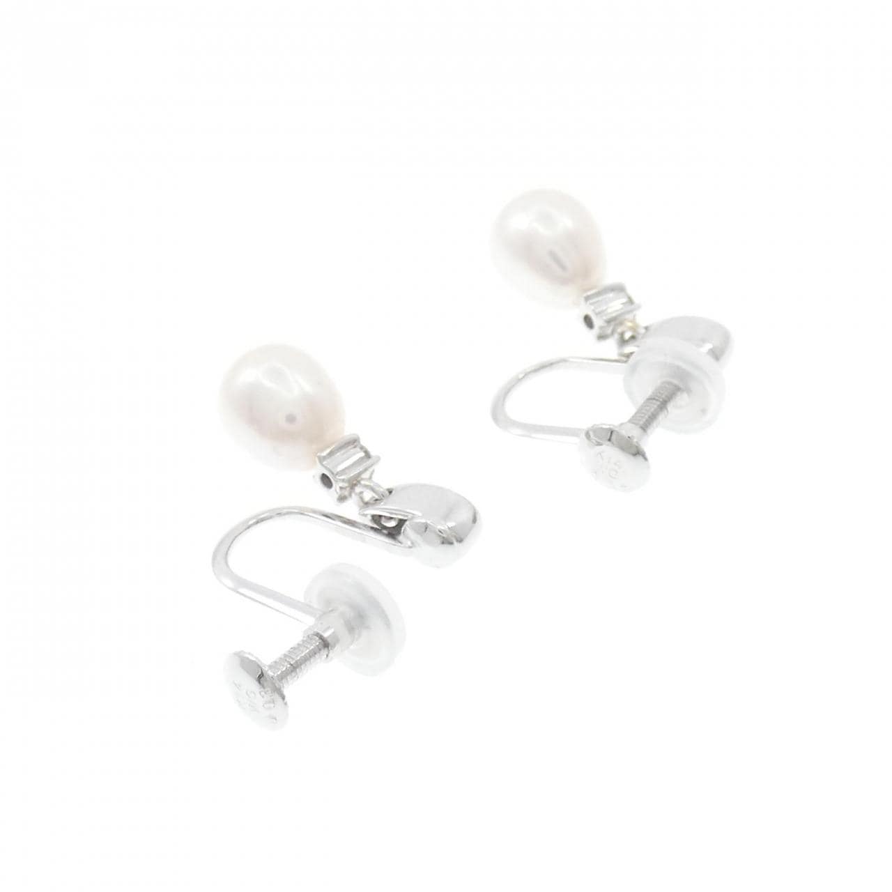 K14WG 淡水パール イヤリング