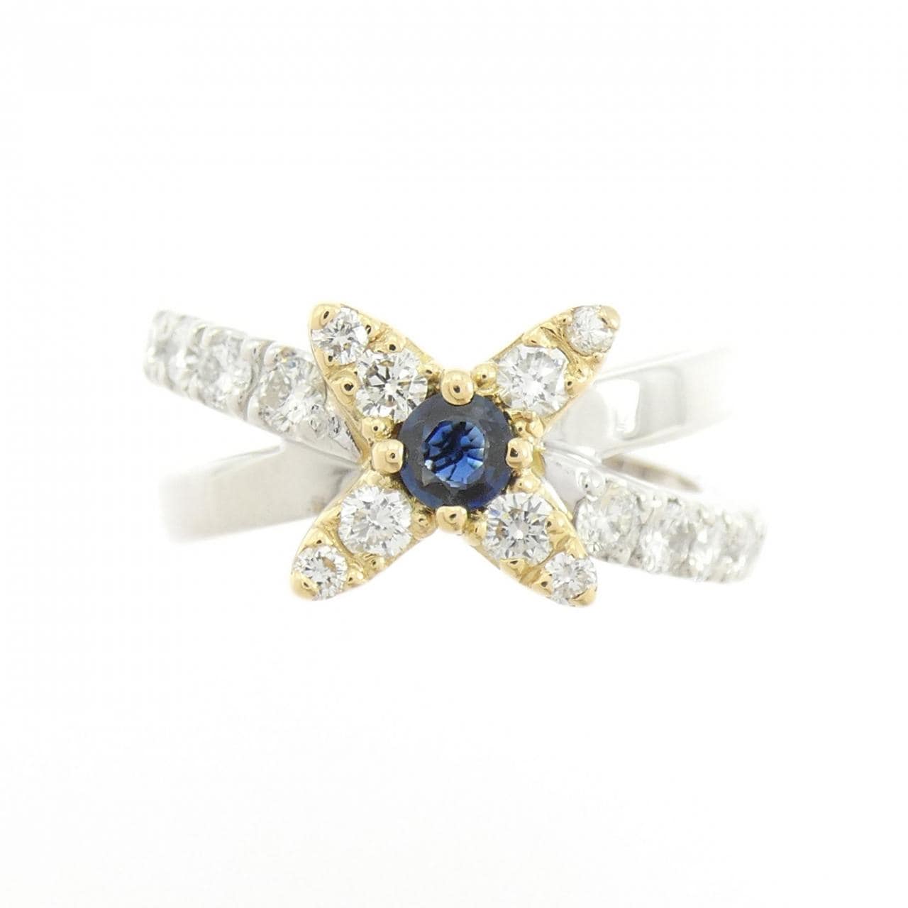 K18WG/K18YG サファイヤ リング 0.25CT