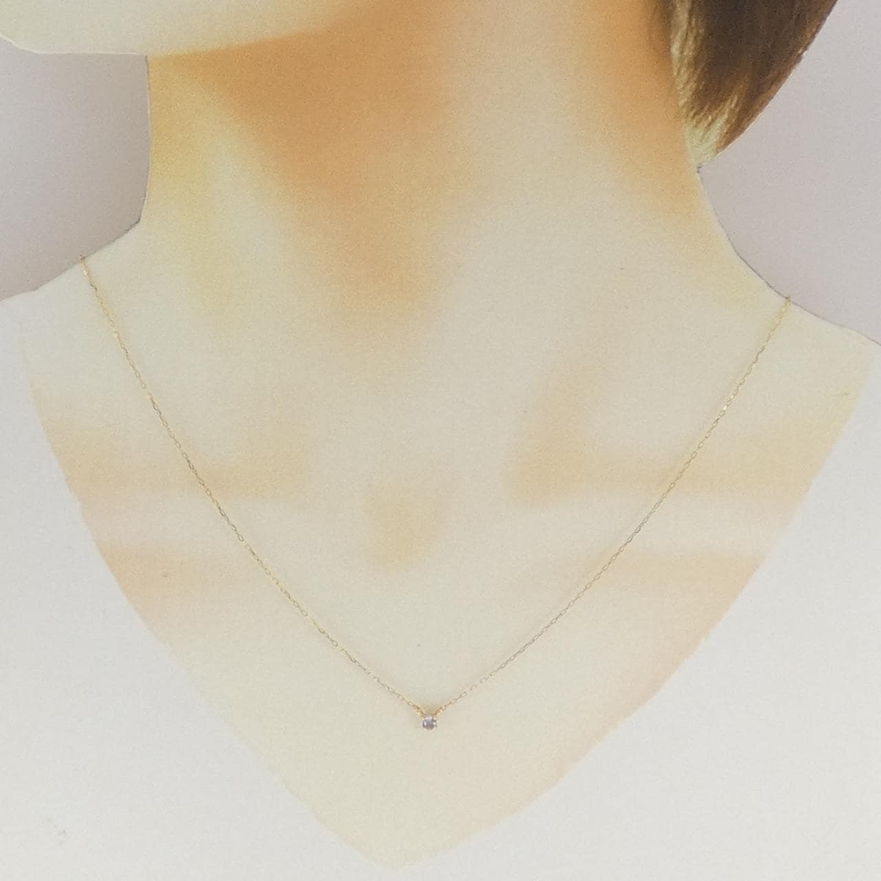 K18YG タンザナイト ネックレス 0.09CT