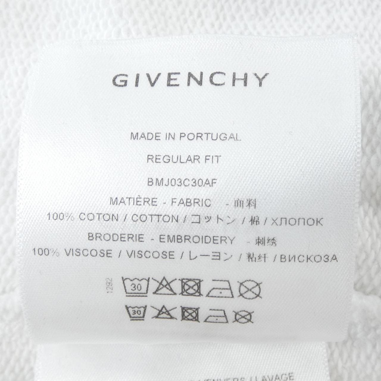 ジバンシー GIVENCHY BMJ03C30AF スウェット