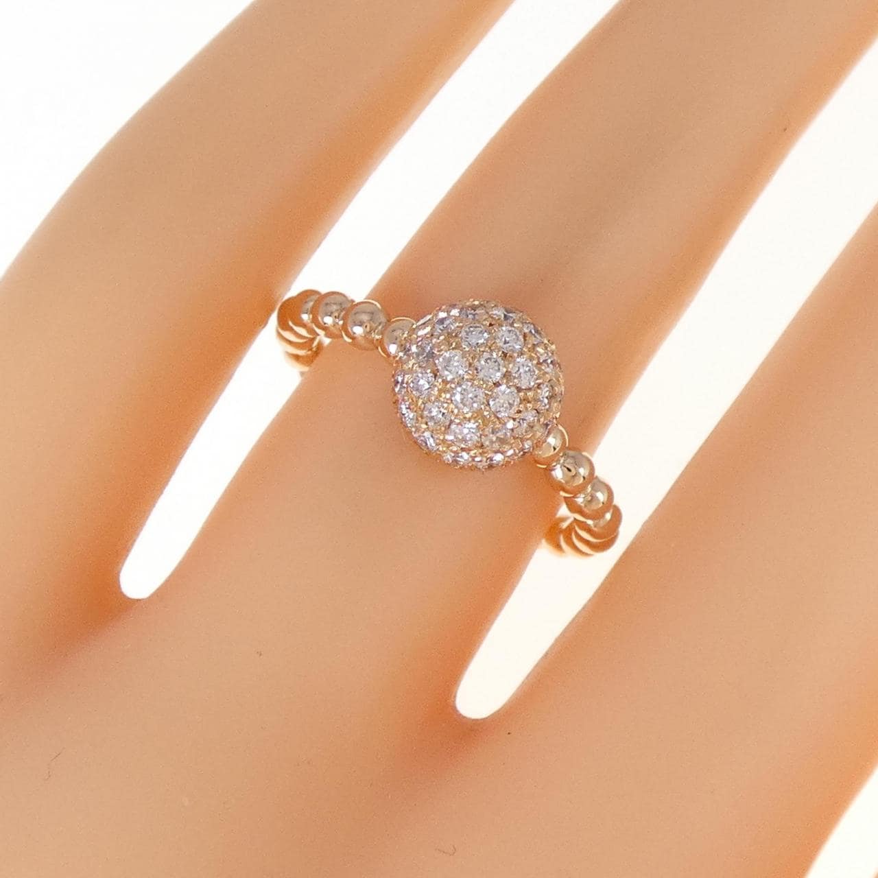 750PG Diamond ring 0.47CT
