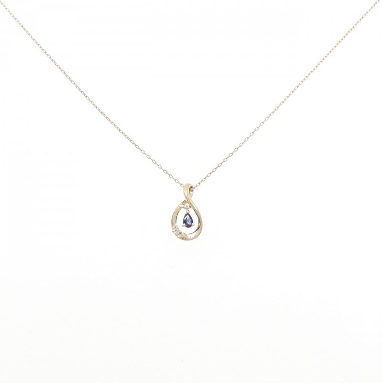 K10YG サファイヤ ネックレス