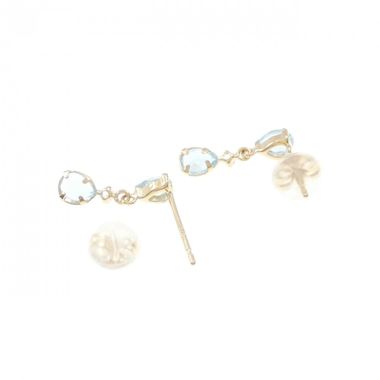 K18YG ブルートパーズ ピアス