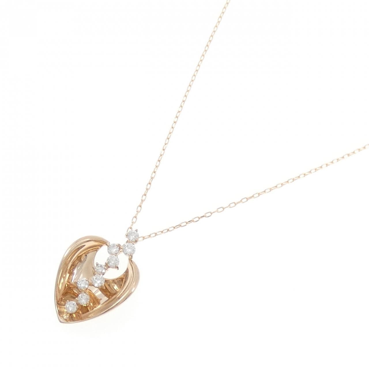 K18PG ダイヤモンド ネックレス 0.39CT