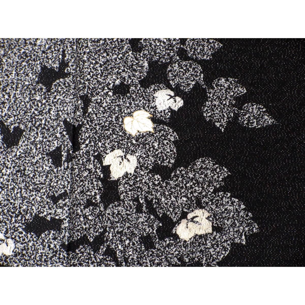 訪問着　銀通し　友禅金彩加工