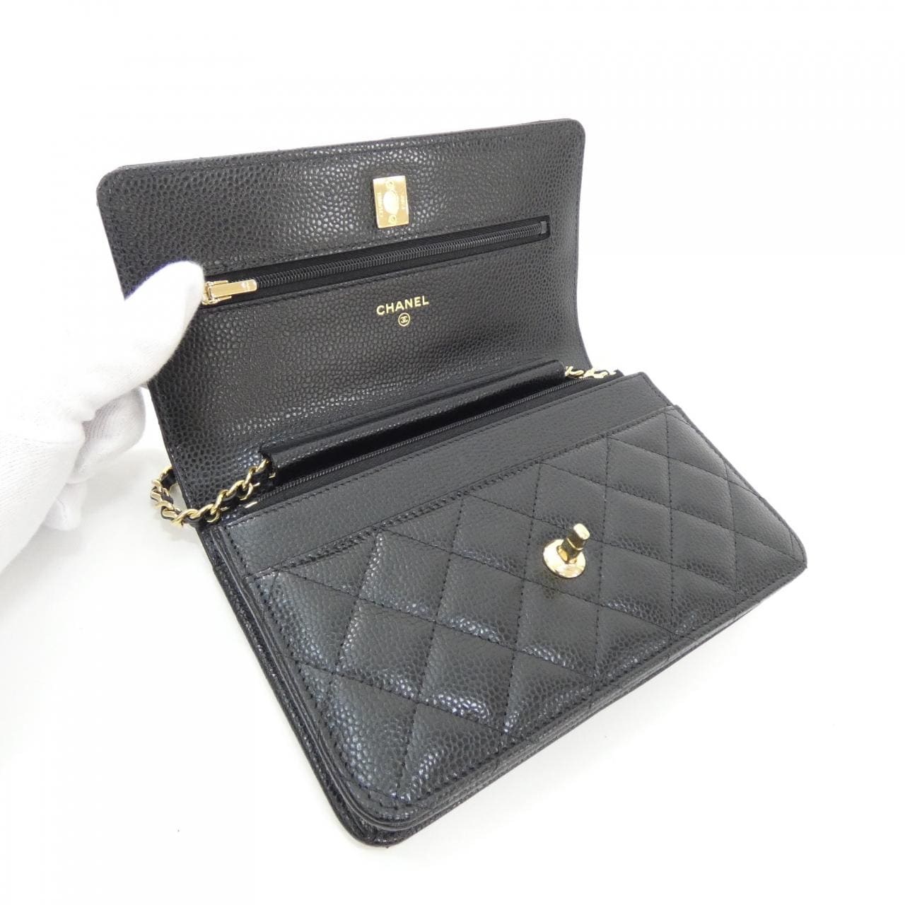 【未使用品】シャネル AP4241 チェーンウォレット