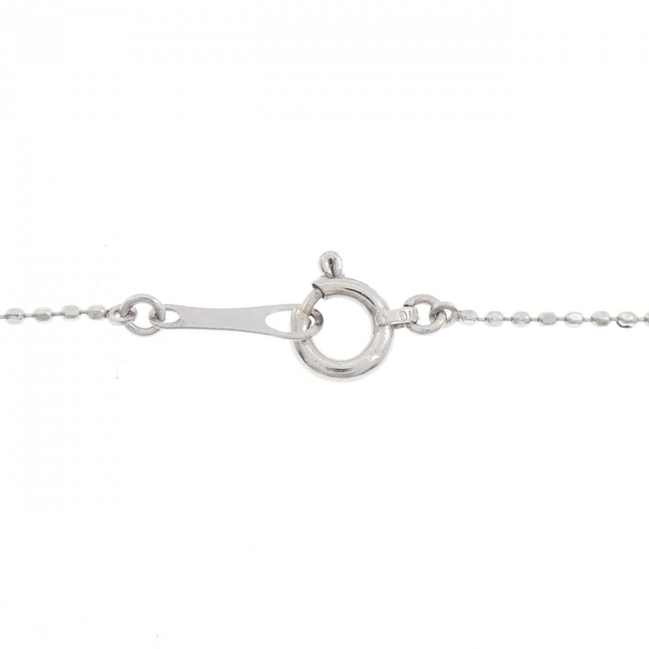 K18WG ハート ルビー ネックレス 0.26CT