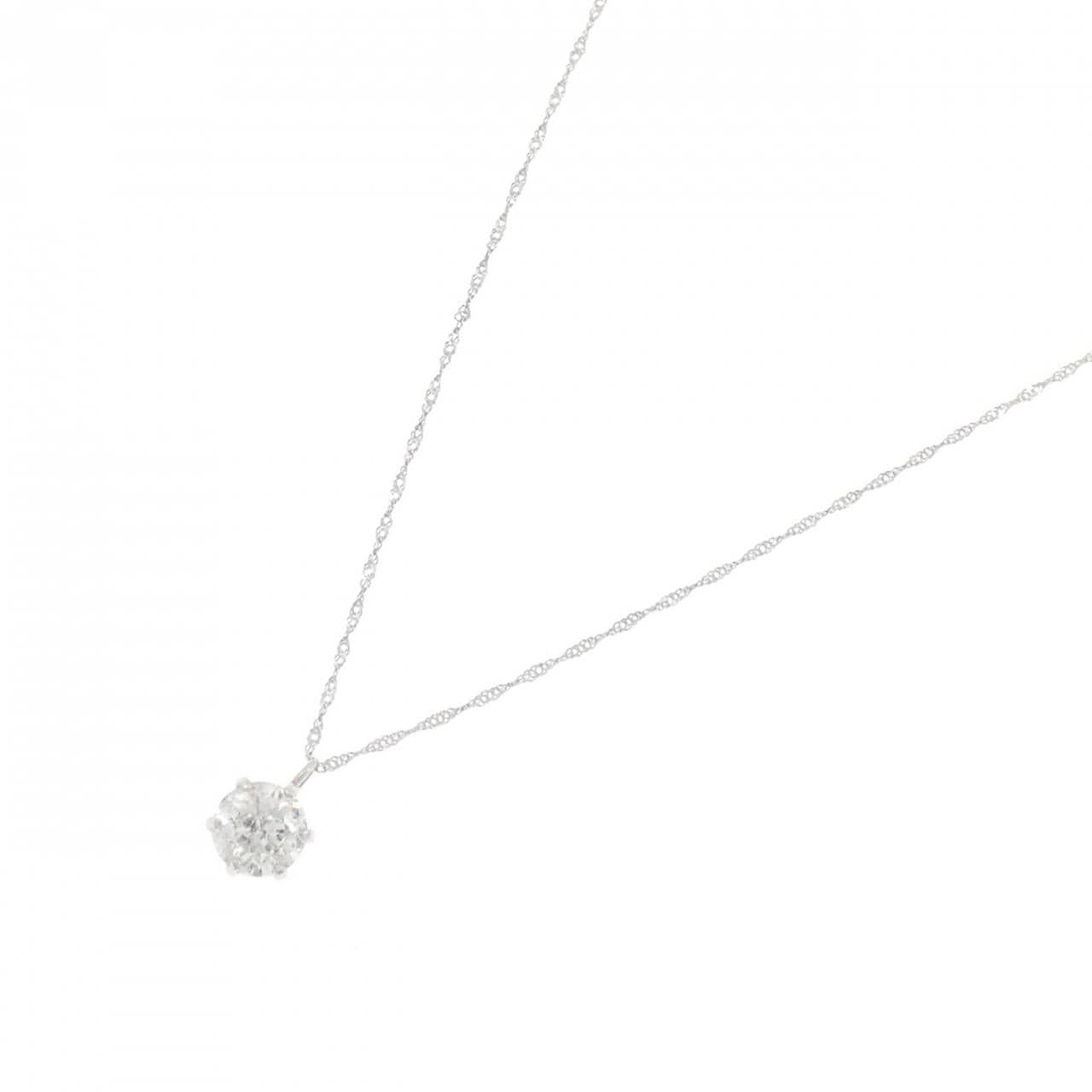 PT1000/PT850 ソリティア ダイヤモンド ネックレス 0.5CT